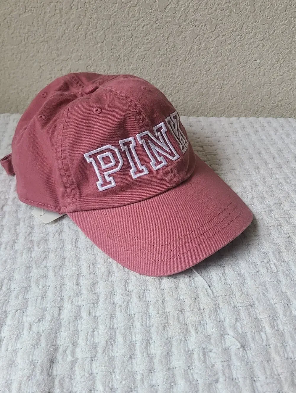 PINK Embroidered Logo Baseball Cap - Rose Mauve One Size Fits Most